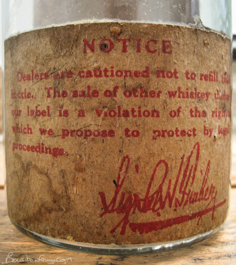 Old Malvern back label