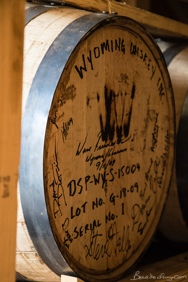 When we entered an aging warehouse, I noticed this guy. Barrel number 1.