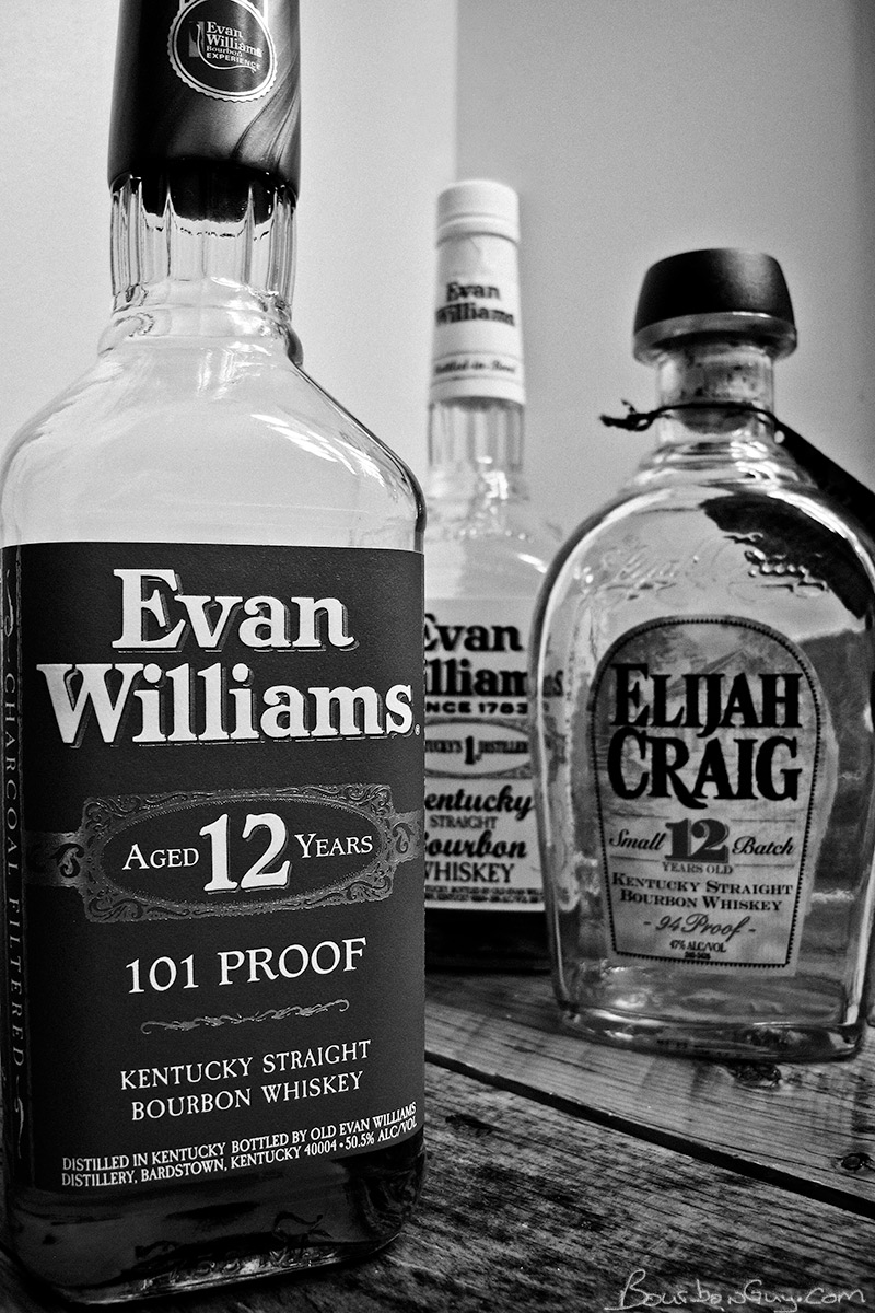 Evan Williams Red Label 12 Years Old 101 Proof Compared To Two More Reasonably Priced Cousins Bourbon Guy