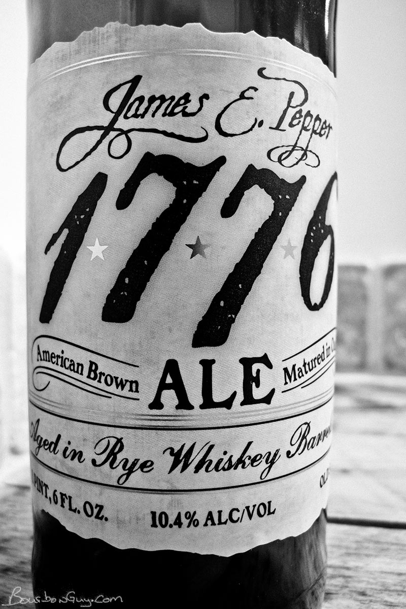 James E Pepper Ale. Brown Ale aged in Rye Whiskey Barrels.