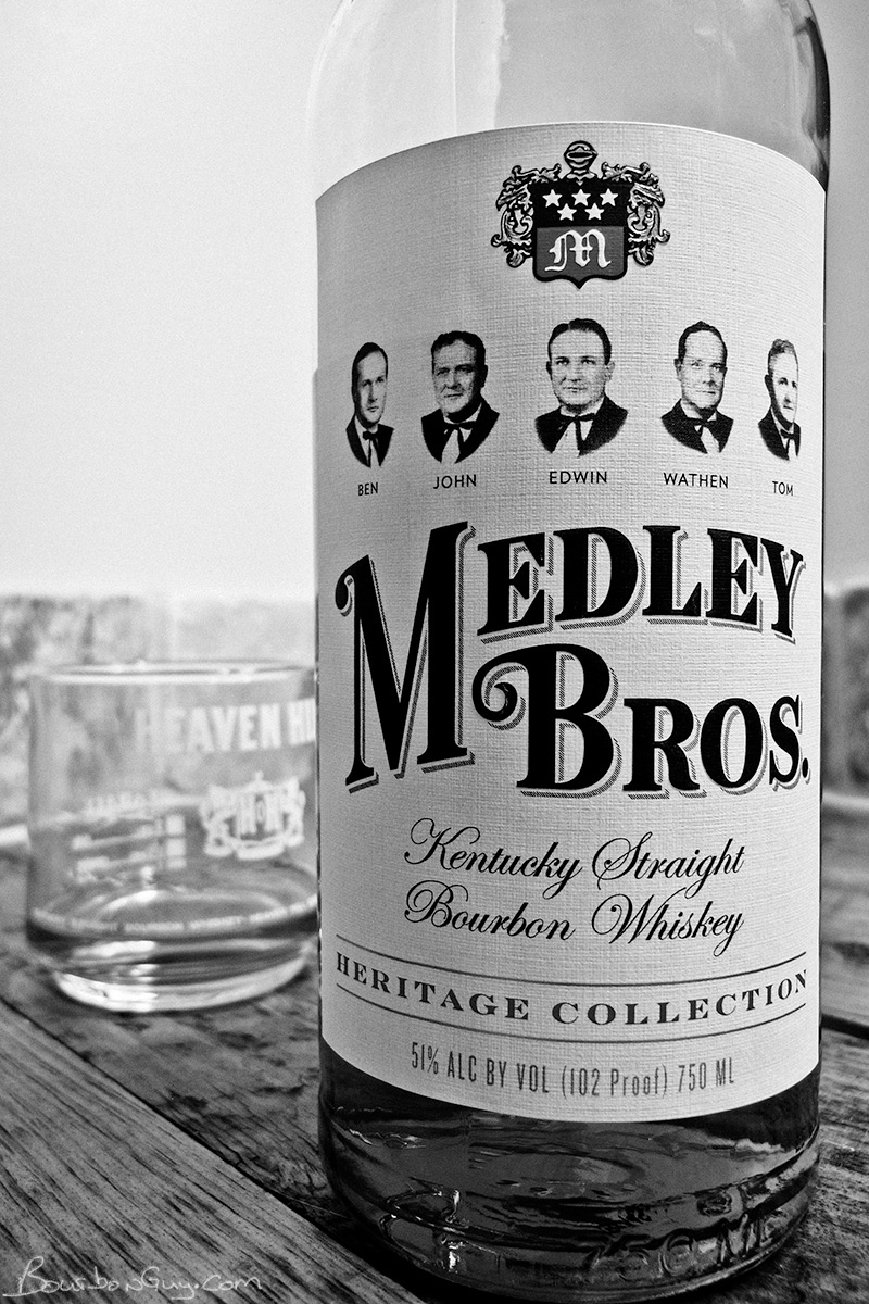 Medley Bros, Kentucky Straight Bourbon Whiskey and the glass I was drinking it out of while taking the photo.
