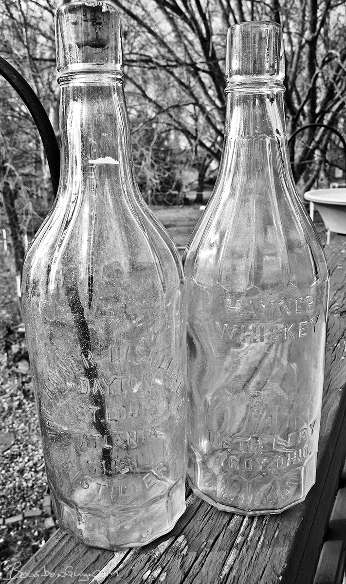 Two Pre-prohibition Bottles from Hayner Whiskey Company. 