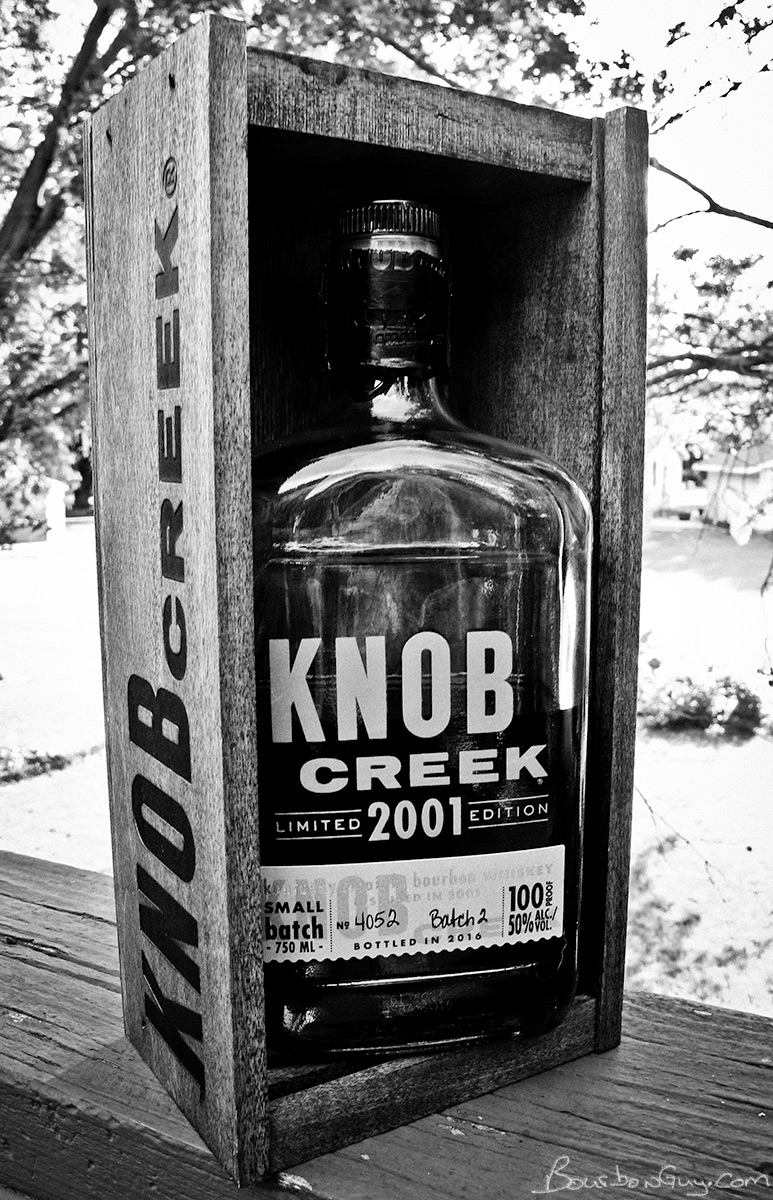 Knob Creek 2001 Limited Edition in it's fancy box.