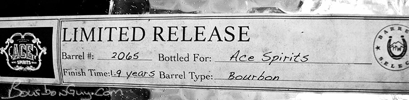 Detail label from High West Rendezvous Rye Limited