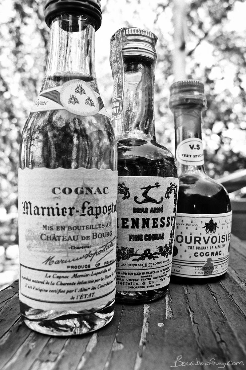 Three 1970s era dusty cognacs