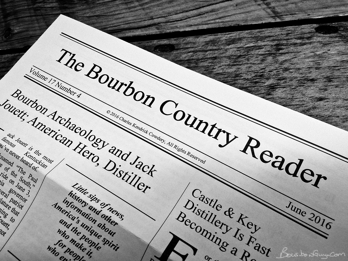 Chuck Cowdery's The Bourbon Country Reader