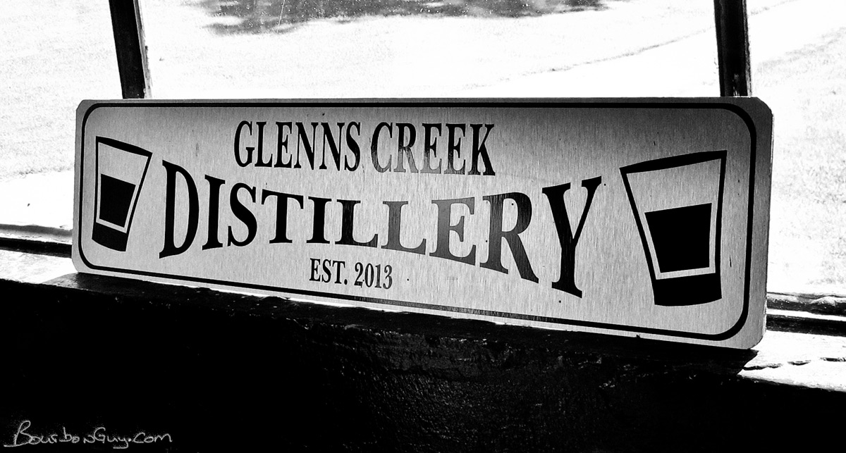 The Glenn's Creek Distilling sign