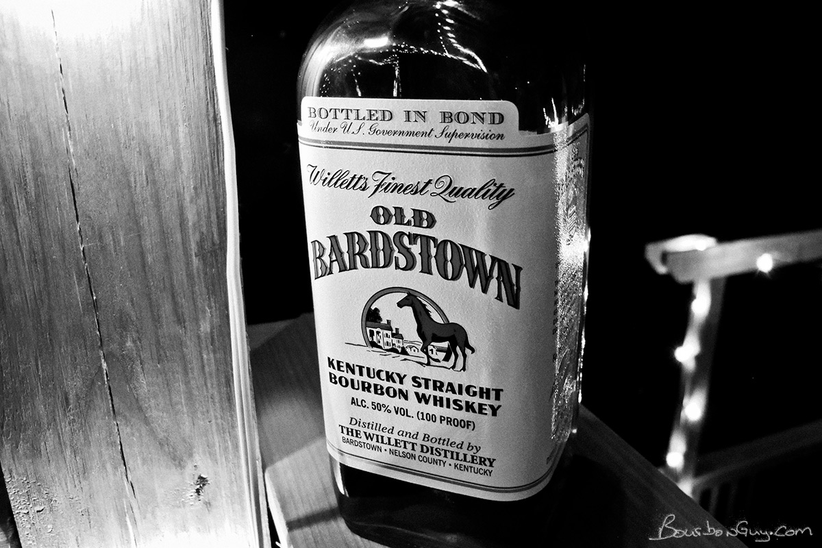 Old Bardstown Bottled in Bond Willett distilled bourbon.