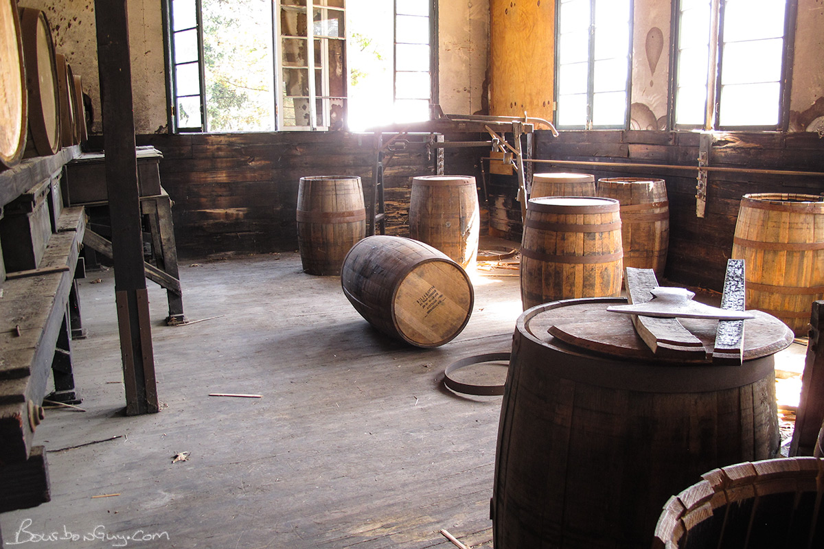 The cooperage. I wonder how many hours it took a set designer to decide just where to put that barrel. It would have been an "ah HA" moment to behold when the inspiration came to lay it on its side.