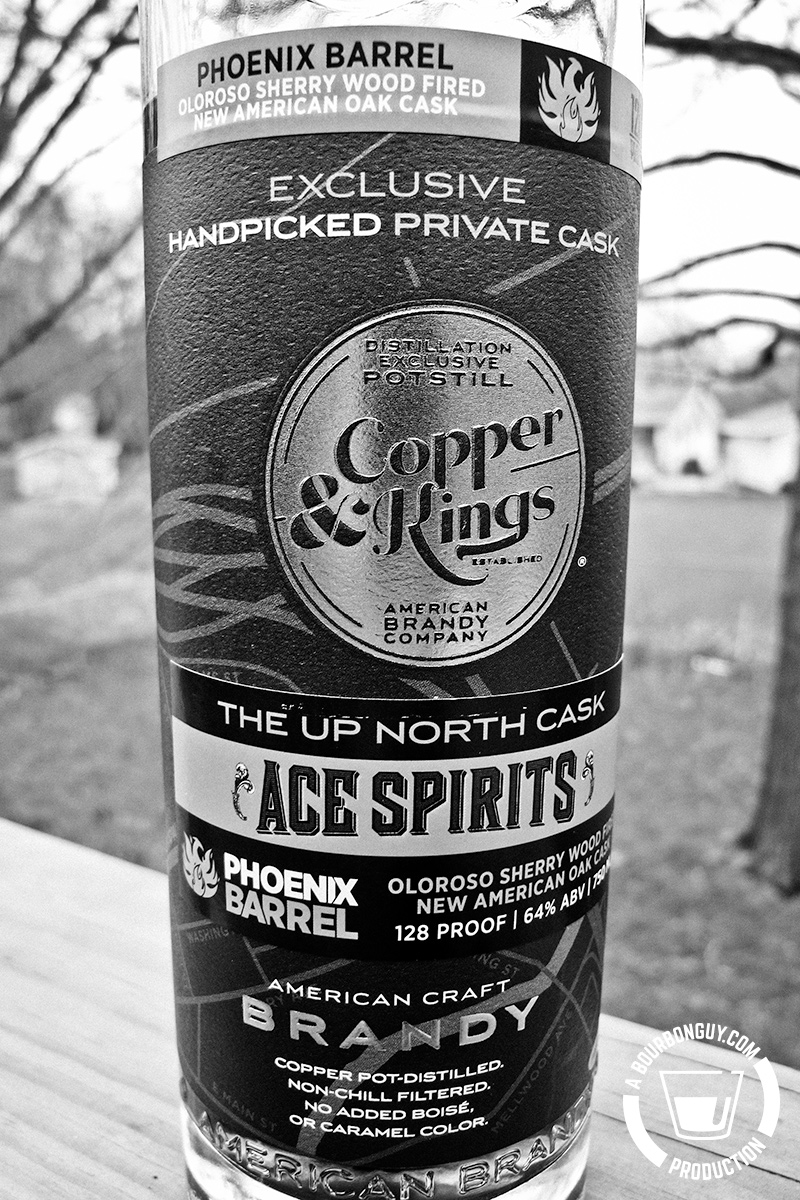 Image: A bottle of Copper & Kings brandy. An Ace Spirits pick from the C&K Phoenix Barrel line.