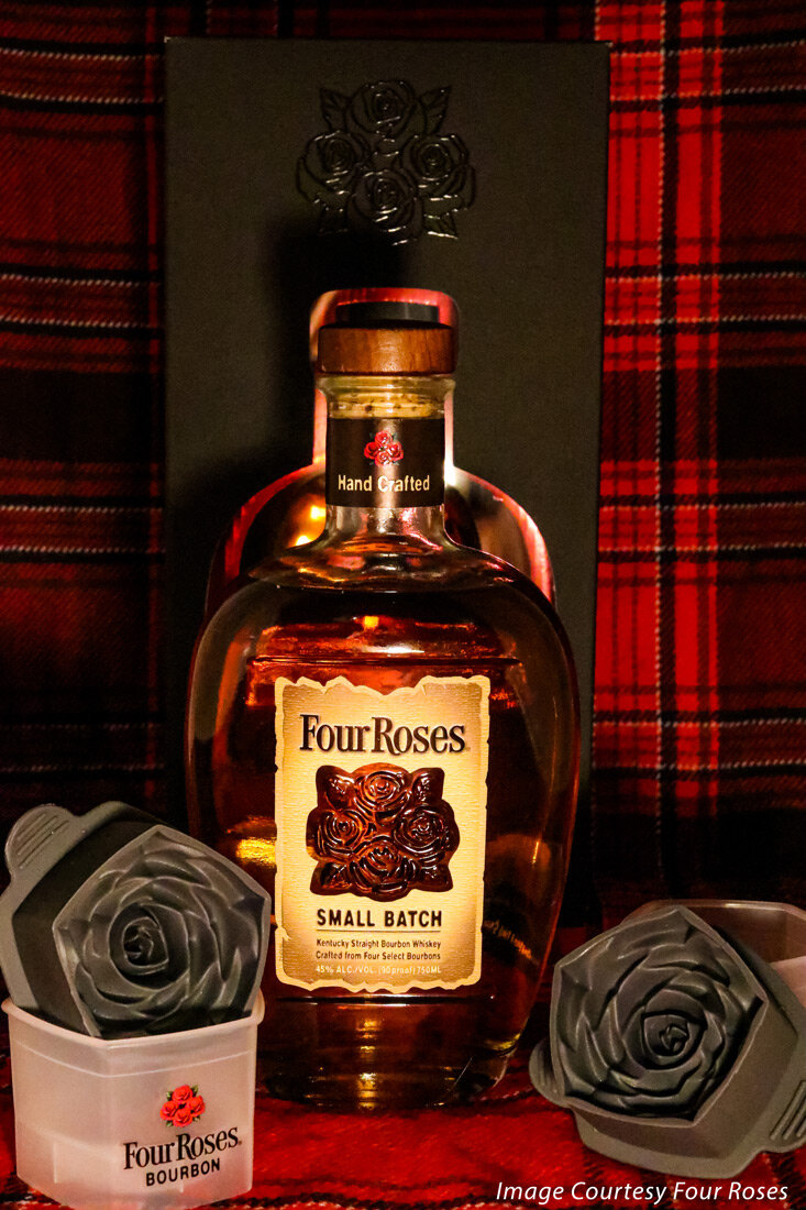 Four Roses Small Batch Bourbon Gift Set with Ice Molds