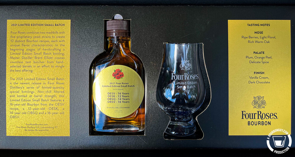 IMAGE: Inside the Media Sample packaging for Four Roses Limited Edition Small Batch 2021