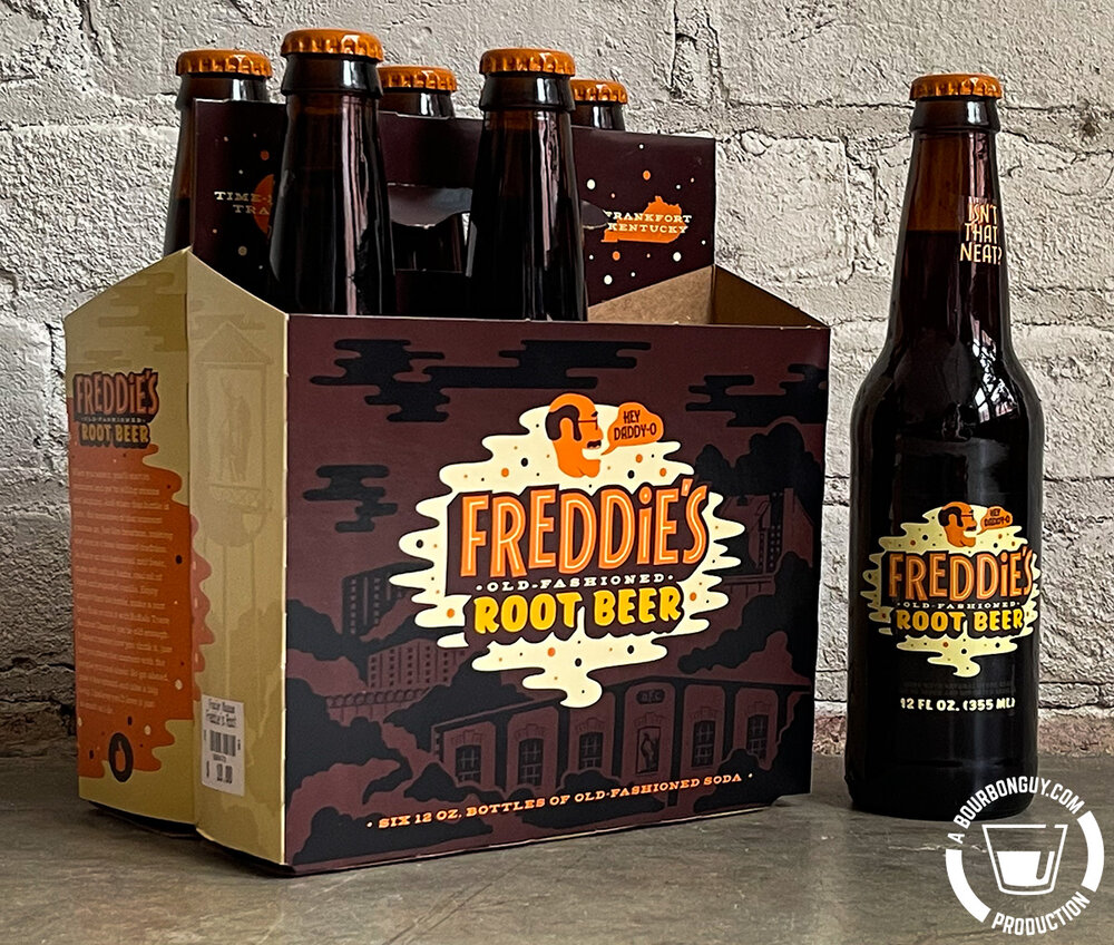 IMAGE: A six pack of Freddie’s Old Fashioned Root Beer.