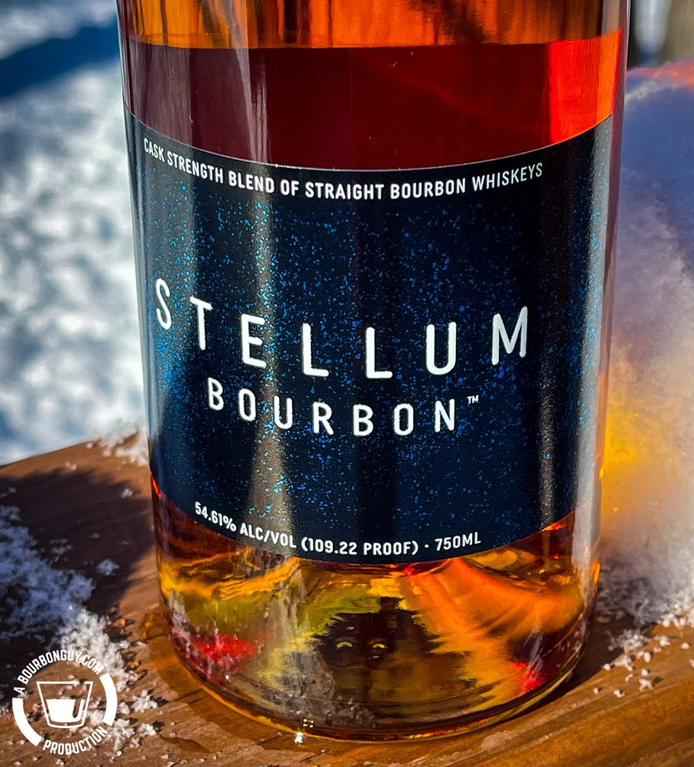 IMAGE: Stellum Black Bourbon. Cask Strength Blend of Straight Whiskeys. 109.22 proof.