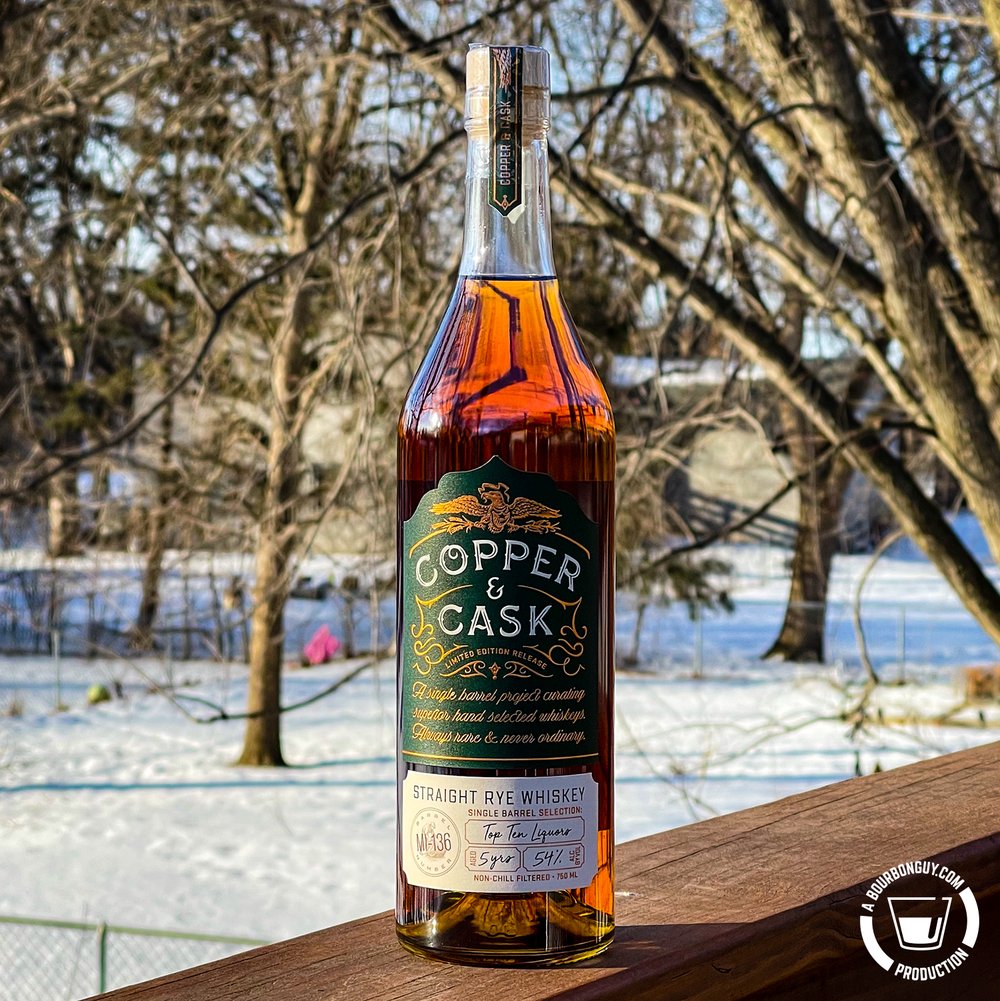 IMAGE: Copper & Cask Straight rye whiskey from Top Ten Liquors, Chanhassen, MN.
