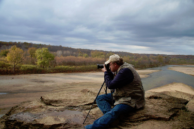 St. John's member, Scott, at Ledges State Park.