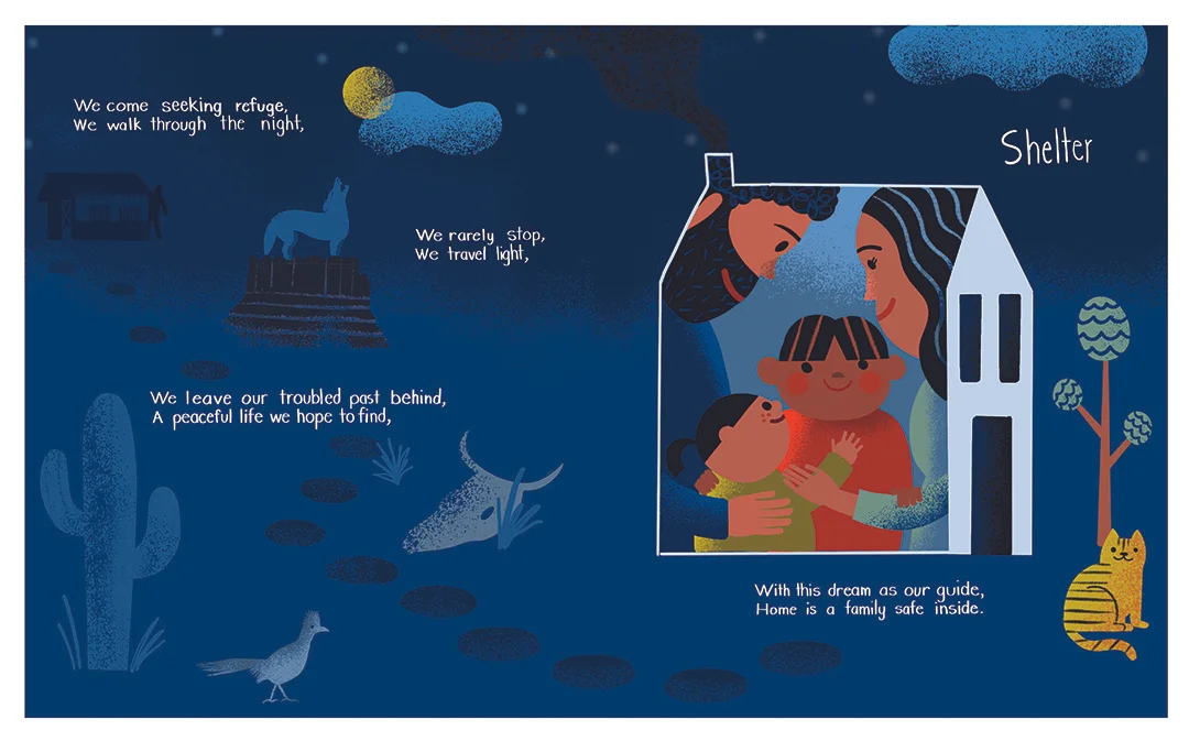  Poem called Shelter written and illustrated by me for March 2019 Illustoria magazine. 