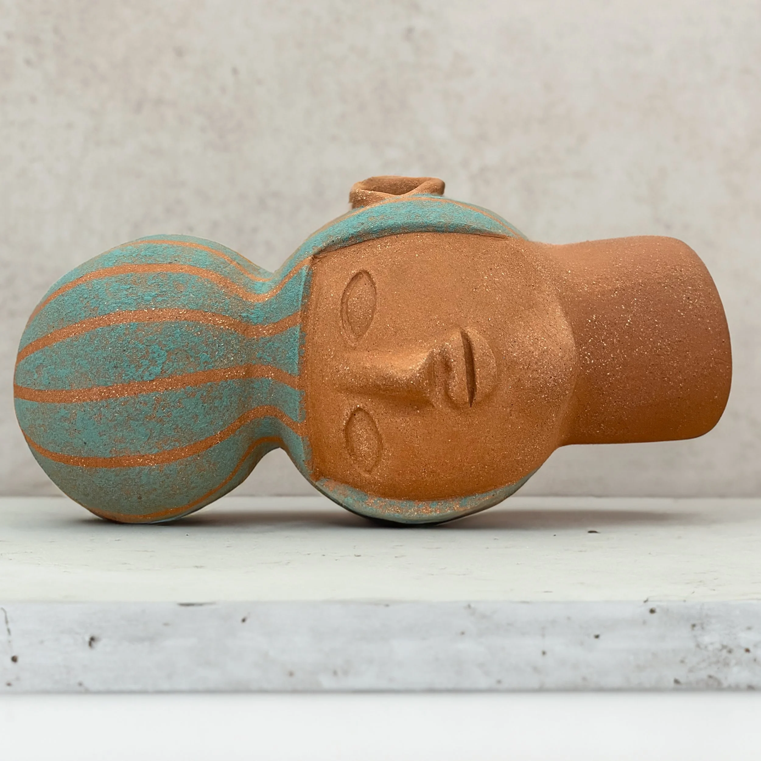 Reclining Head Sculpture