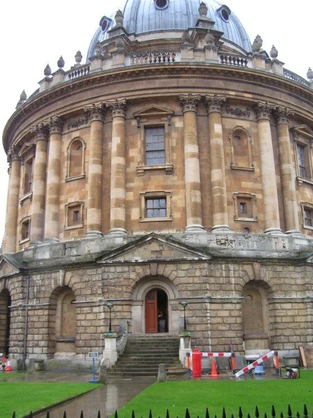 The Radcliffe Camera, where I studied much of the time, is only accessible by a staircase. Even that leads to two staircases going up or down to the upper and lower libraries, respectively.