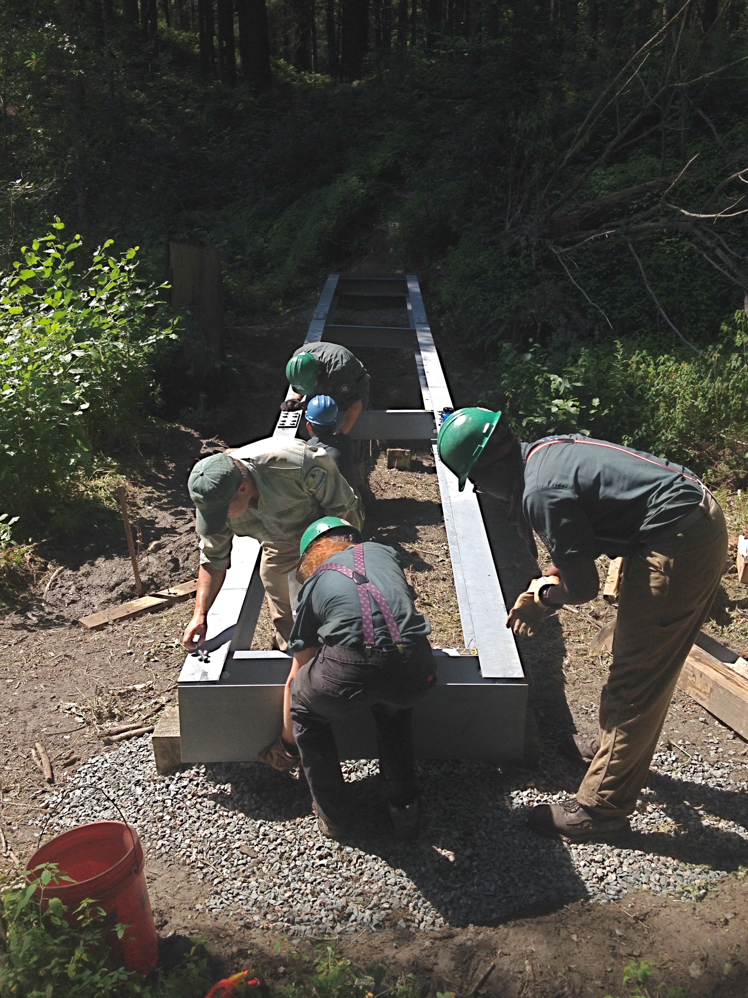  35ft steel bridge connecting Quechee State Park to Quechee Gorge.&nbsp; 