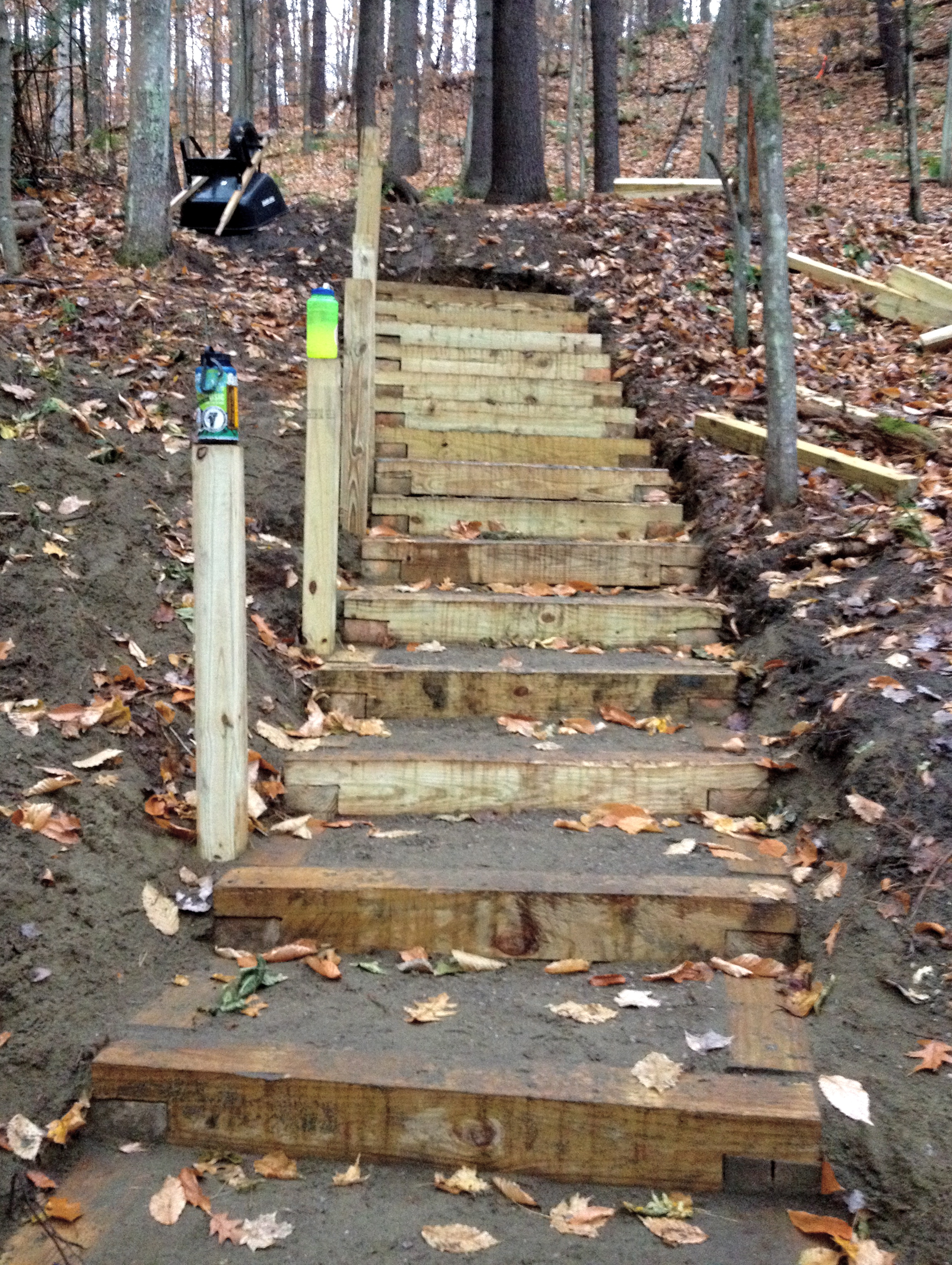  Over 80 crib steps at Niquette Bay State Park in Vermont.&nbsp; 