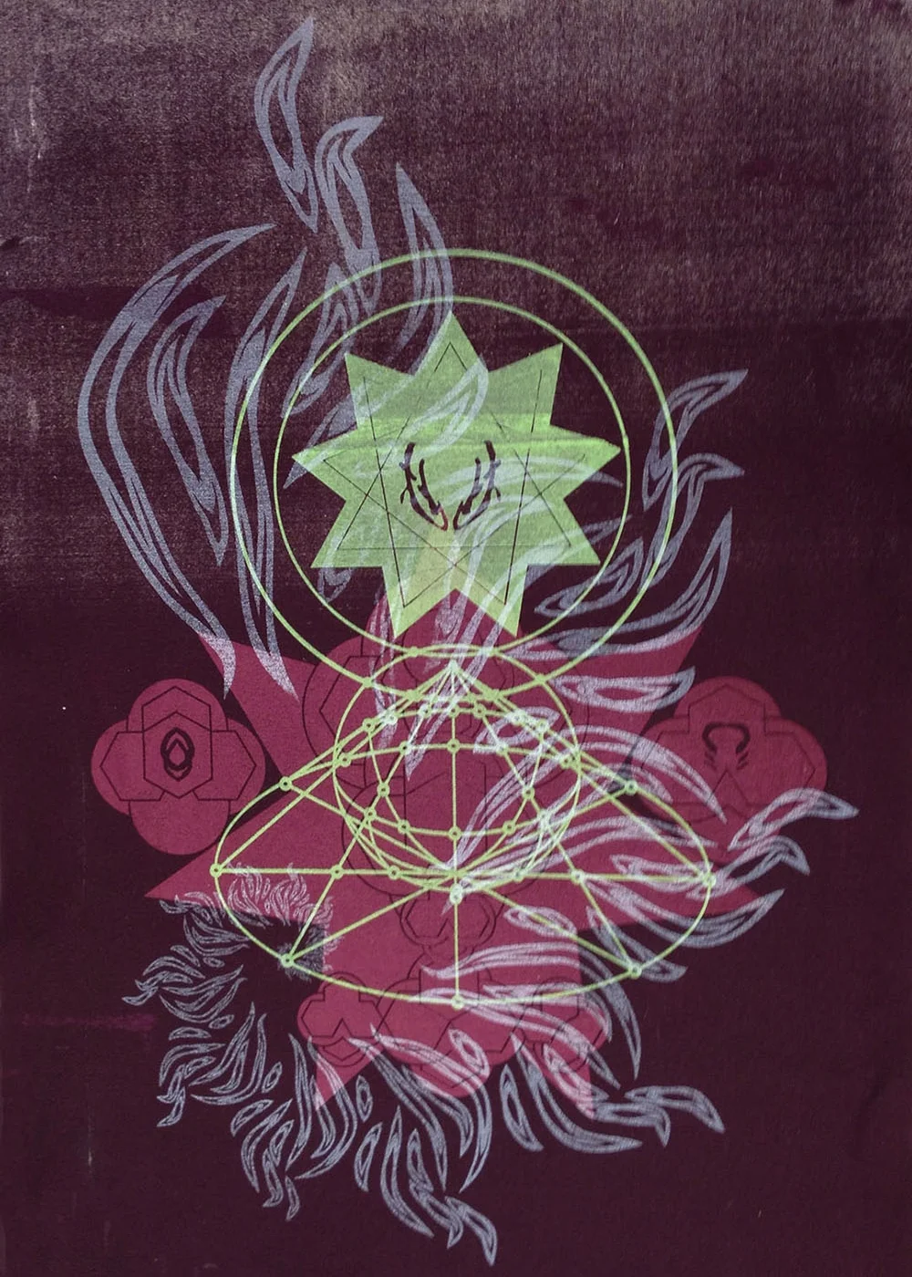 PORTAL series • 3' x 5' Silkscreen on canvas • PORTAL XVIII