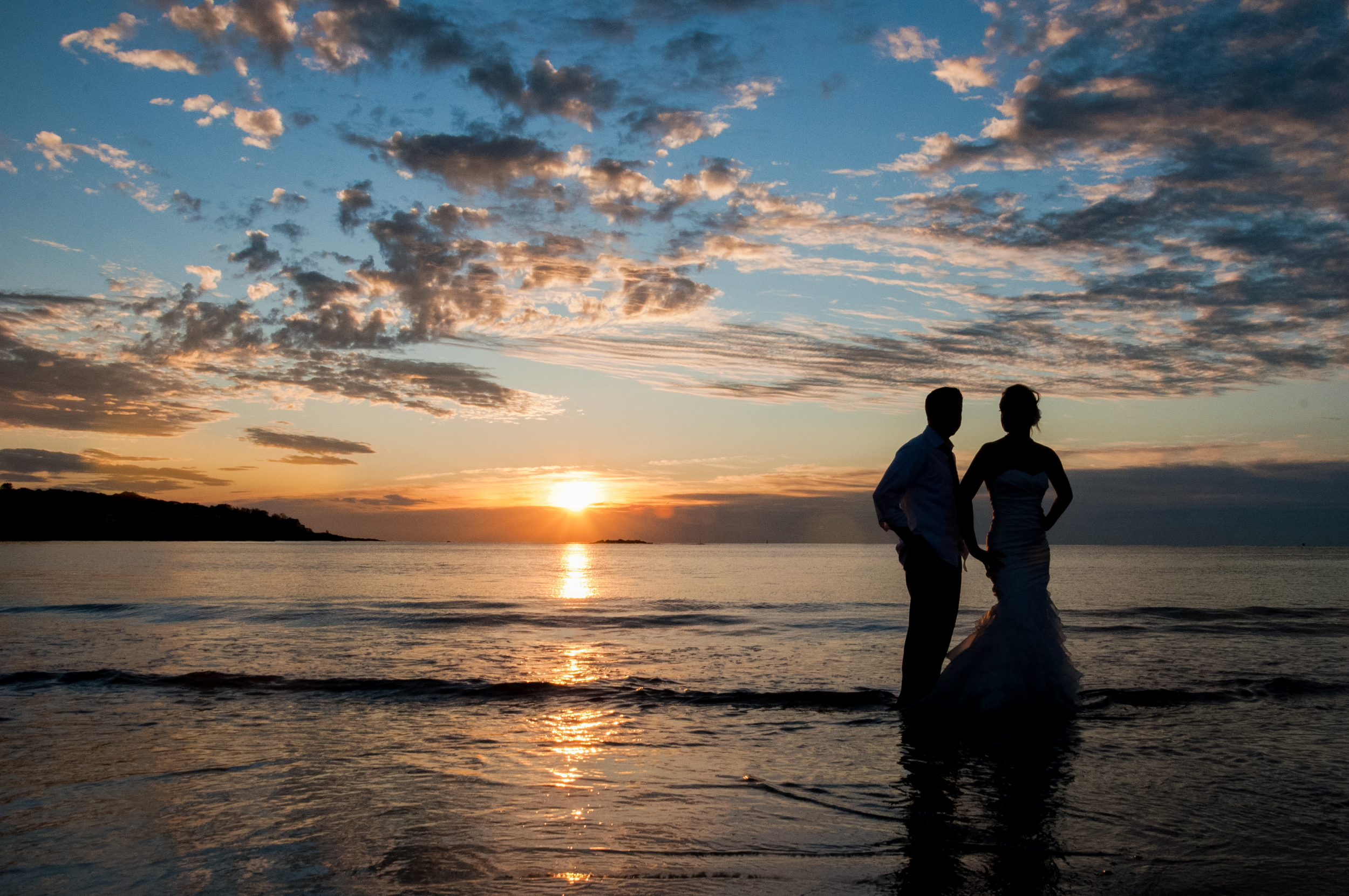 One of my best friends letting me photograph her "trash the dress" at 6am the morning after her wedding day to support my (at the time) ridiculous dream of being a photographer - September 2011 in York, Maine