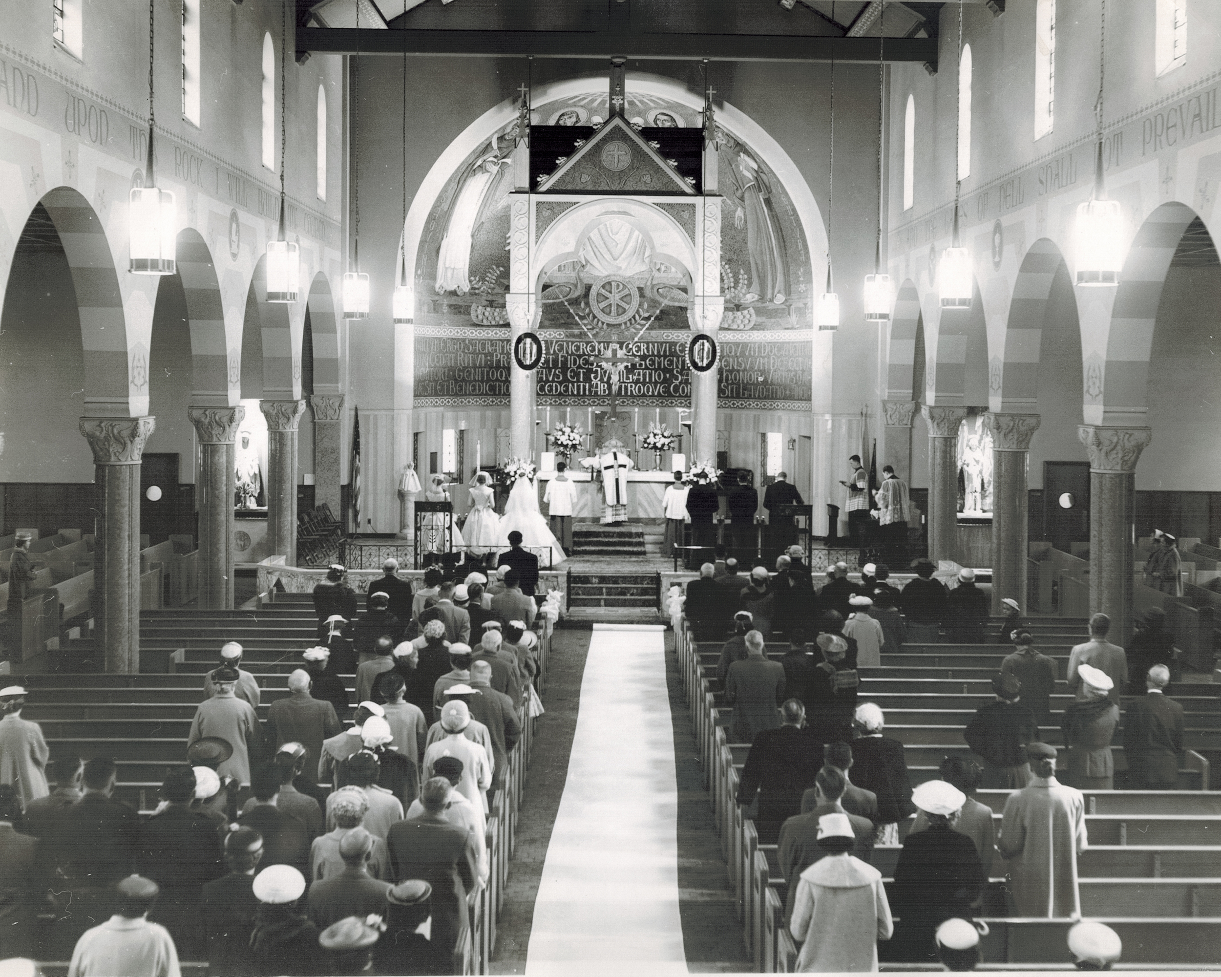 One wide shot of the church - stunning! I'm in love with all the hats!