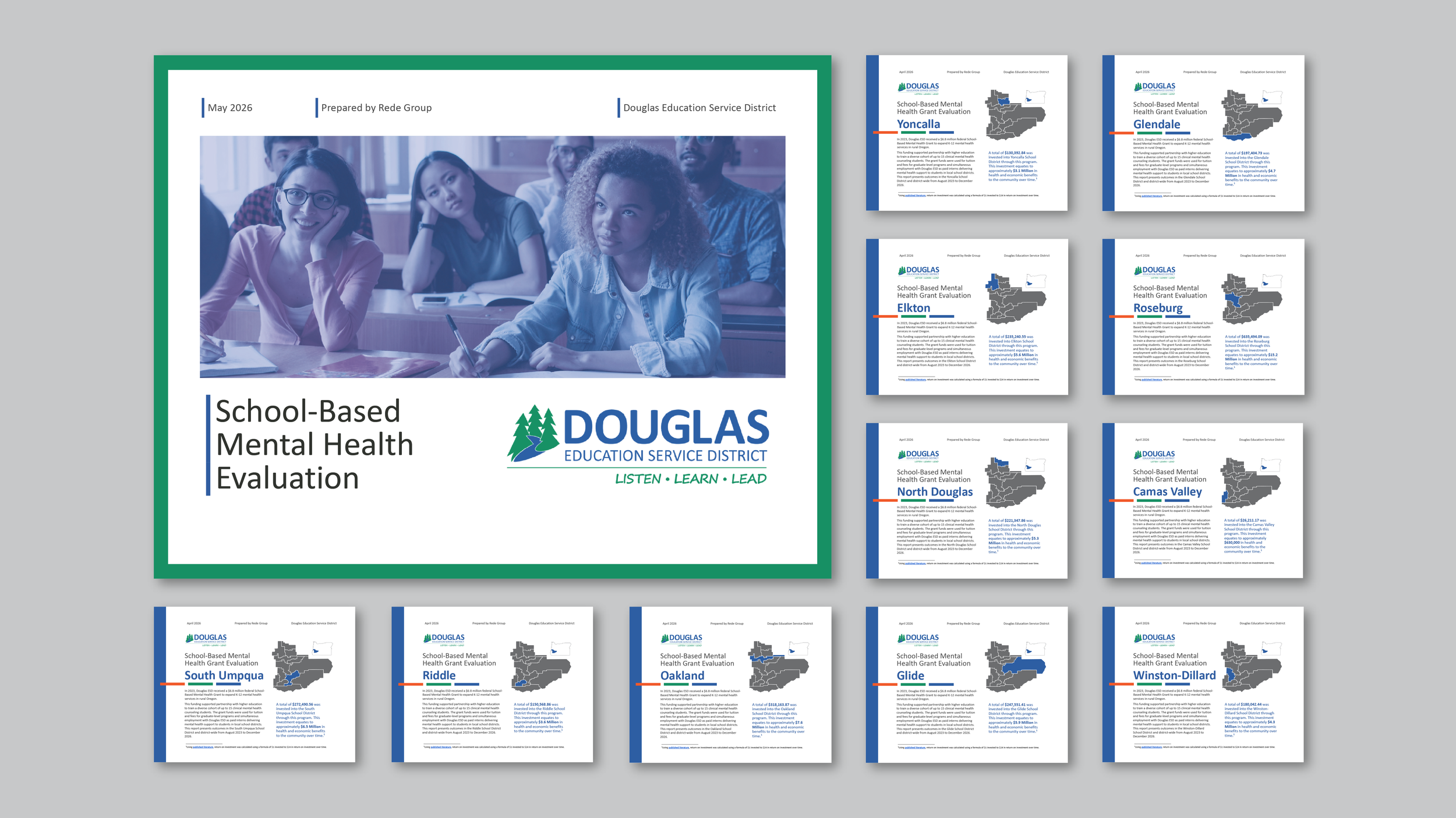 school based mental health evaluation report cover.