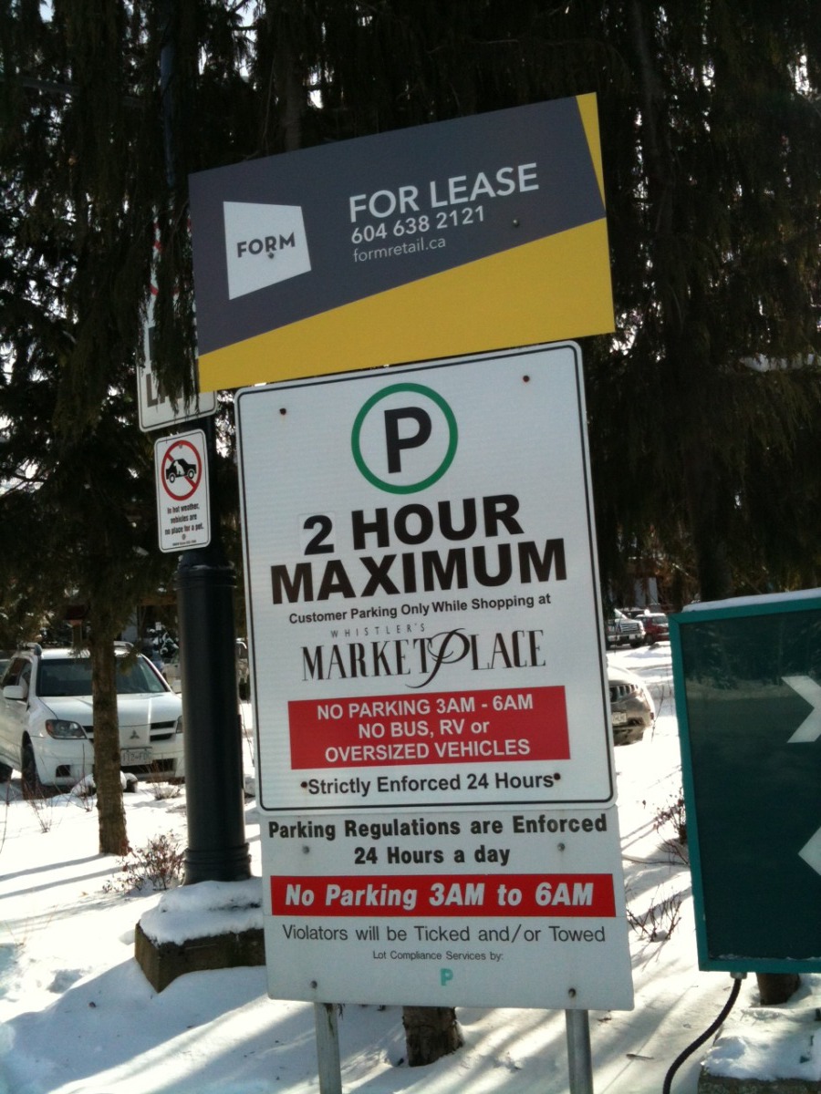 Parking Lot Sign