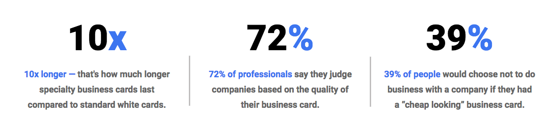 Why Specialty business cards