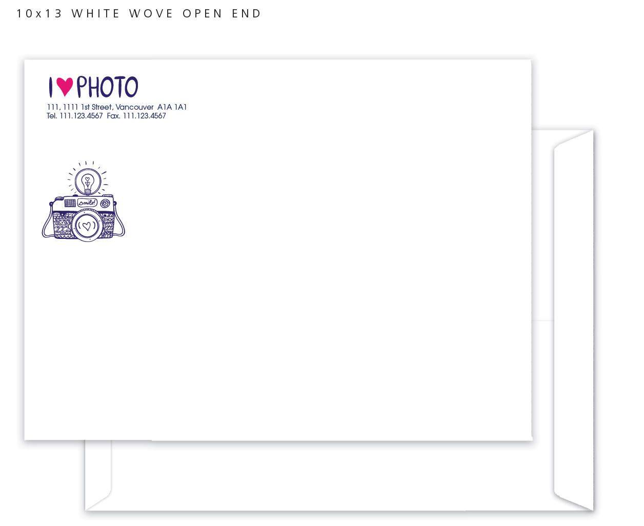 Large 10 x 13 Custom print envelopes