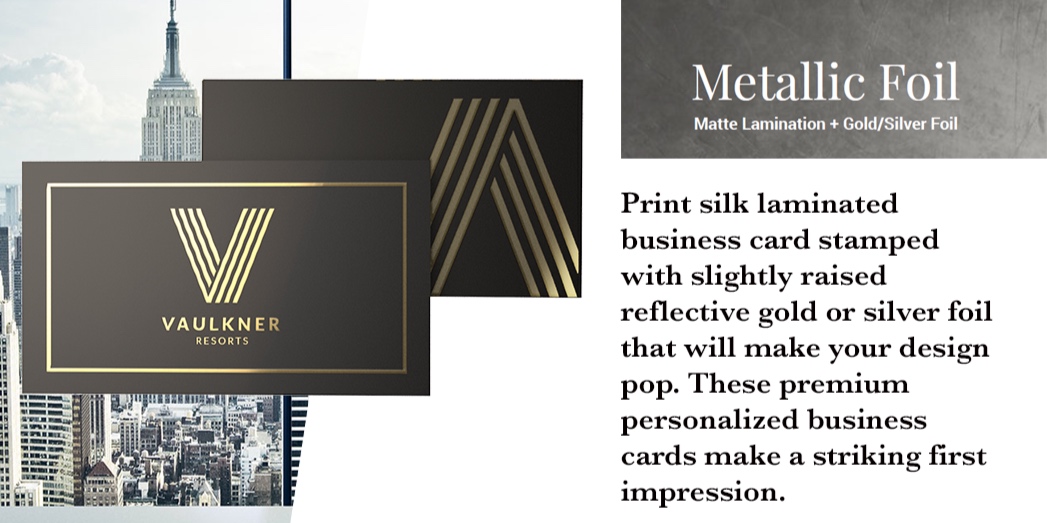 Metallic Foil - Specialty business cards