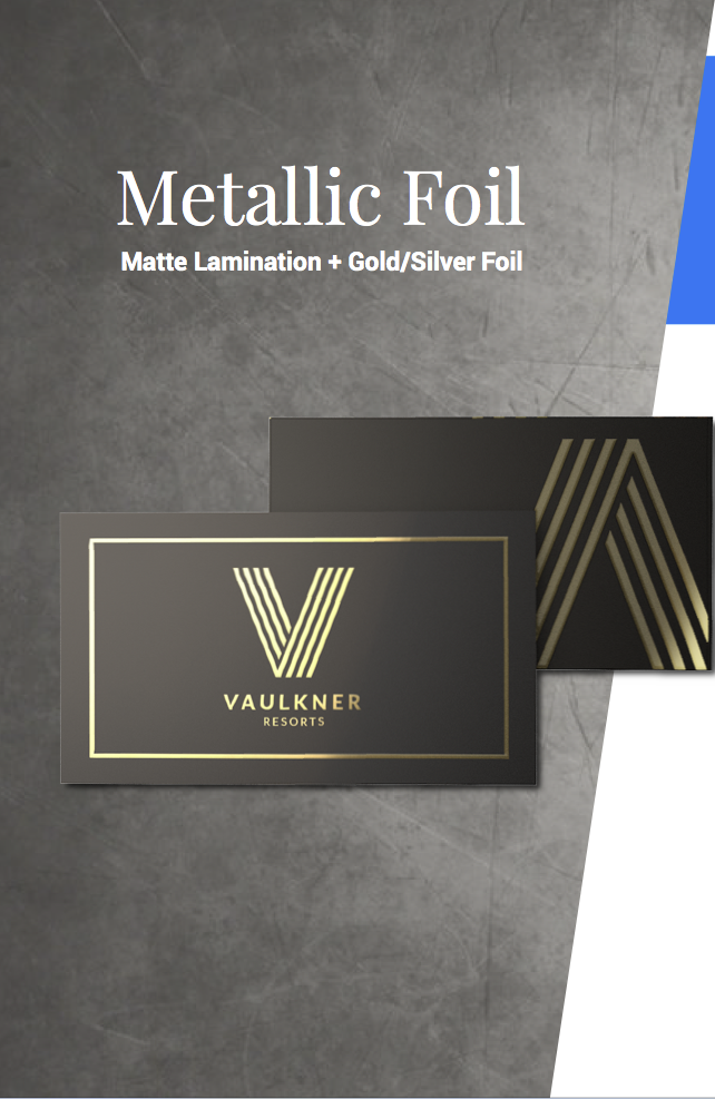 Metallic Foil Business cards