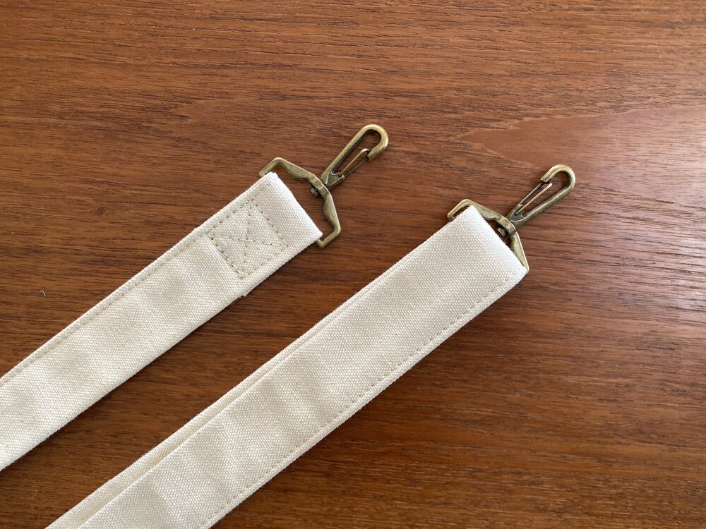 Webbing Adjustable Crossbody Bag Strap with 100% Genuine Leather