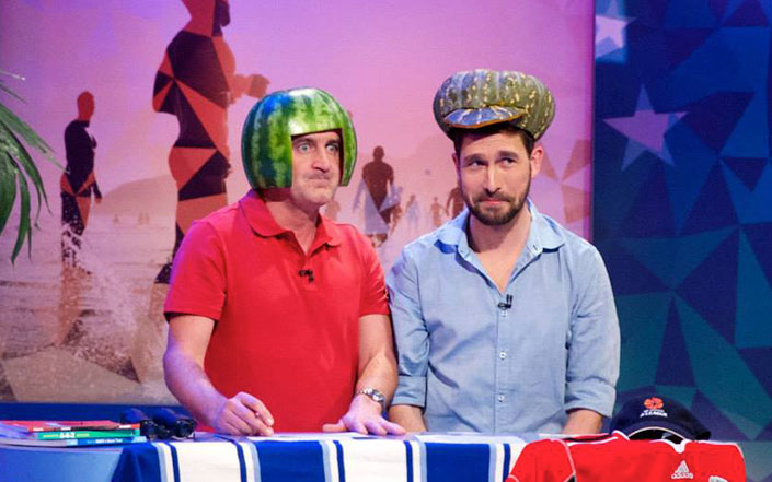 Isn't this a great shot from The Full Brazilan? Need a watermelon and/or pumpkin hat whipped up? Just call Christie Bennett! 