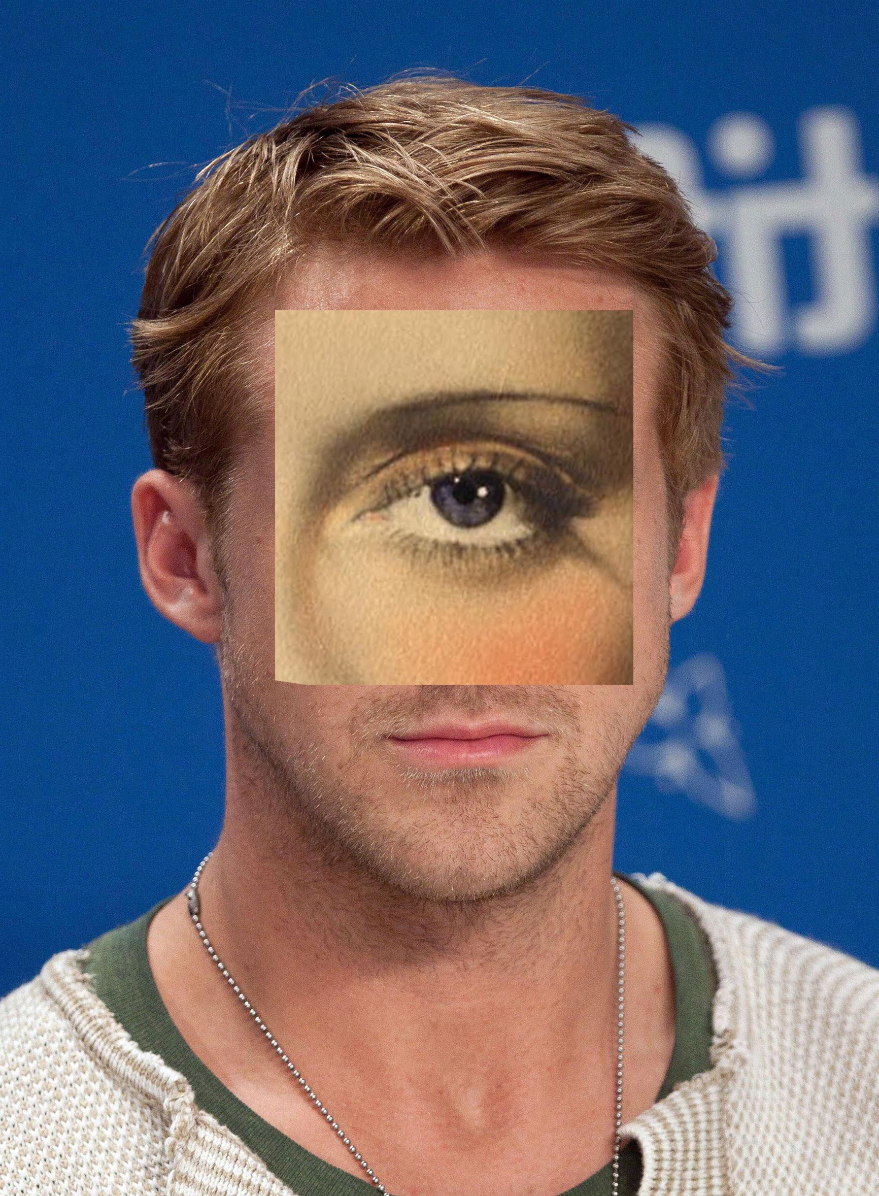 Gosling Eyes , the feature image representing Hyperreality series 
