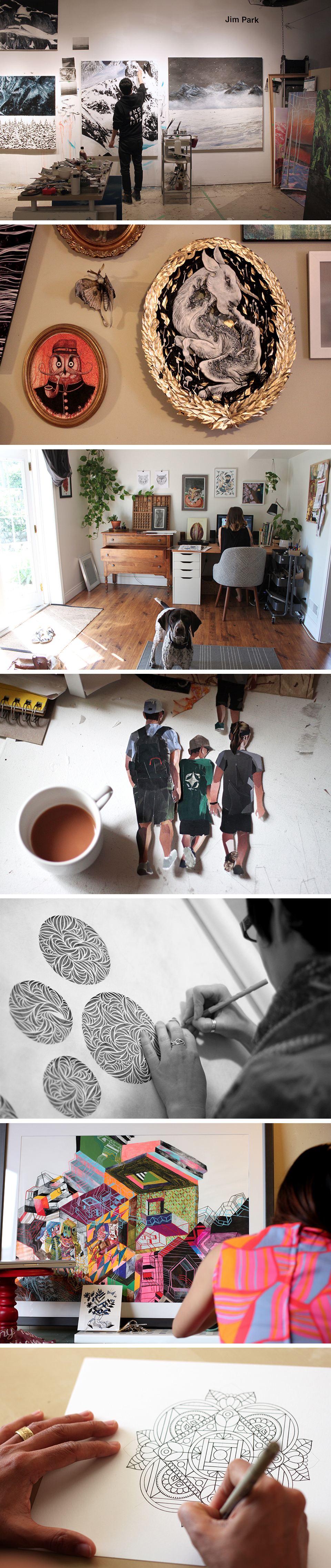 Artist Studio visits with Sarah Clement in Vancouver