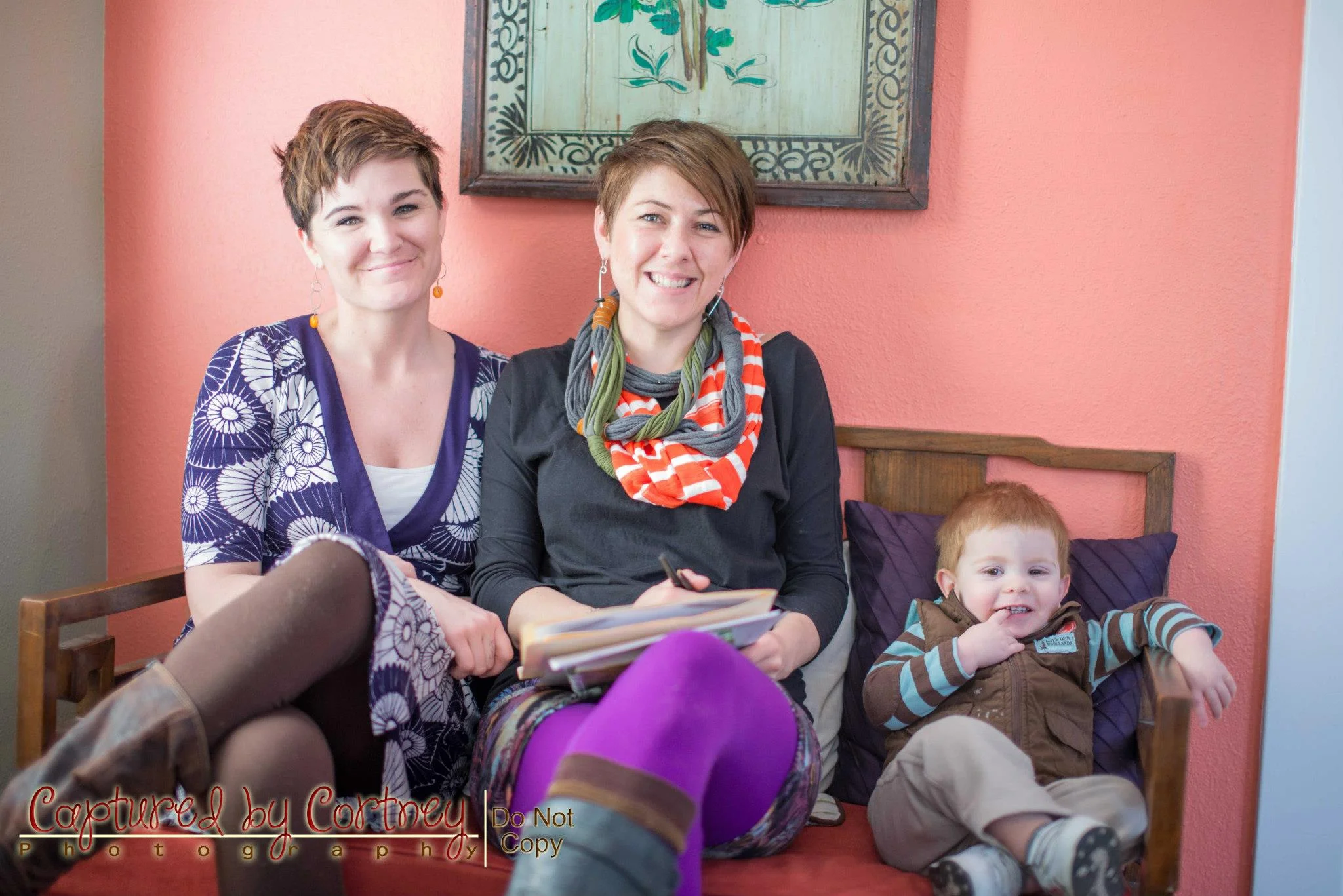 Midwives Heather and Carrie with Kaiden