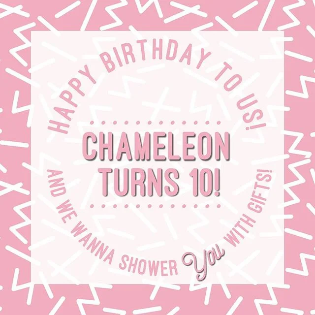 🎉🎉🎉We turn 10 today and we’re so excited that we’re going to shower someone, maybe you, with gifts! We’re so grateful for all of the beautiful souls we’ve had the opportunity to connect with because of the salon... there wouldn’t be a Chameleon without our amazing clients who have been so supportive over the years! Today not only marks our 10 years in business but the beginning of Chameleon’s Selfie Game! Did you get your hair, brows, nails or lashes done at Chameleon? Feelin’ fly? Cool, this game is for YOU! Tag us in a selfie and you will be entered to win our Chameleon’s Faves gift basket full of our favorite products along with tips and tricks! We’ll be releasing sneak peaks for the gift basket over the next few weeks so stay tuned! .
Use #ChameleonSalonPDX
+ Tag us on Instagram and get 3 entries. + Tag us on Facebook and get 2 entries.
We will draw and announce the winner on June 15th- get to tagging, my pretties!