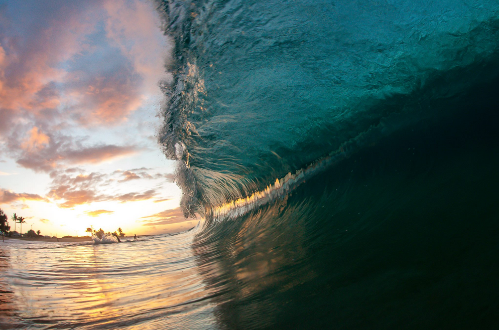 Early morning Sunrise at Sandy Beach, Hawaii