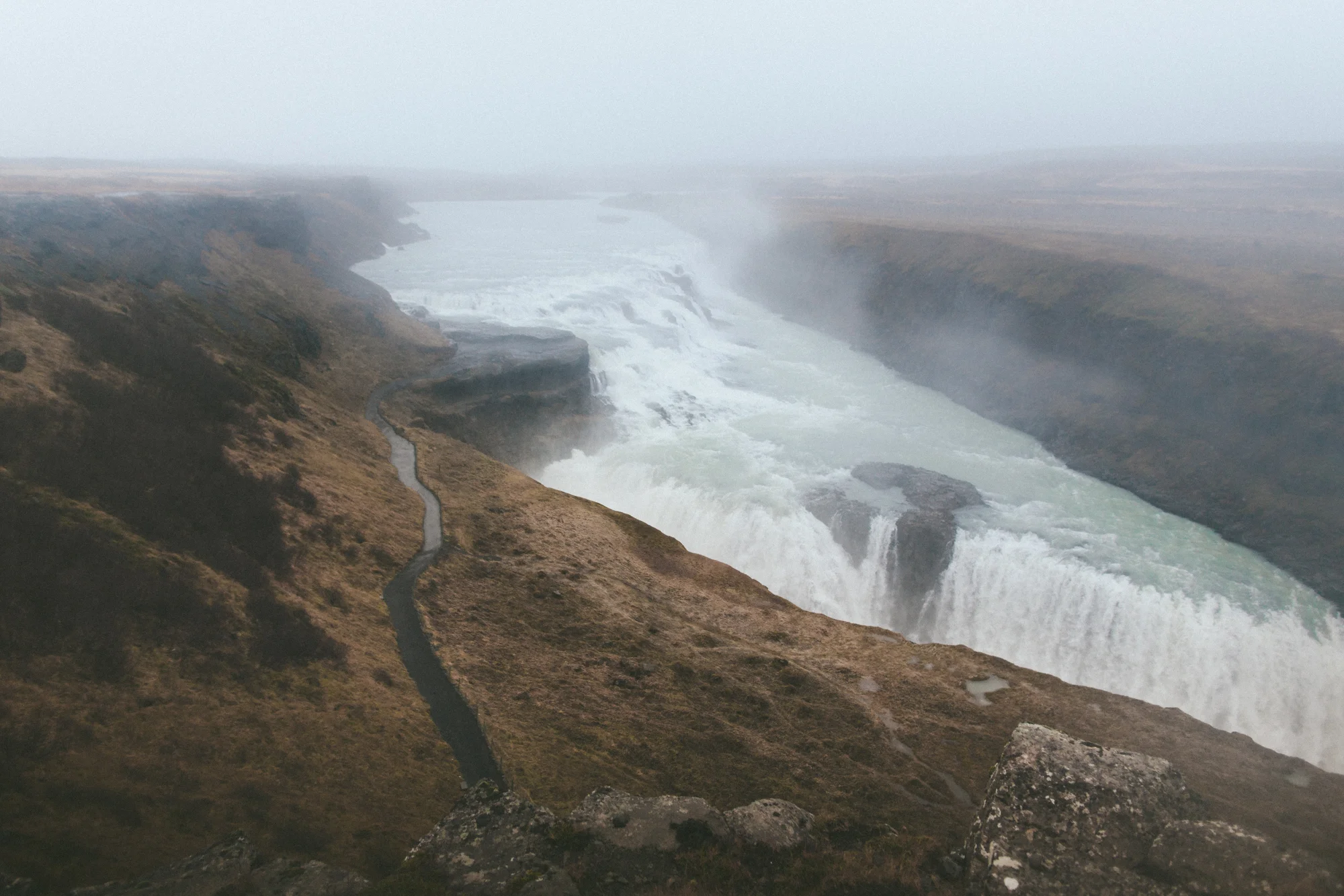 11.07.2016 // listening to the roars of gulfoss falls in south iceland.