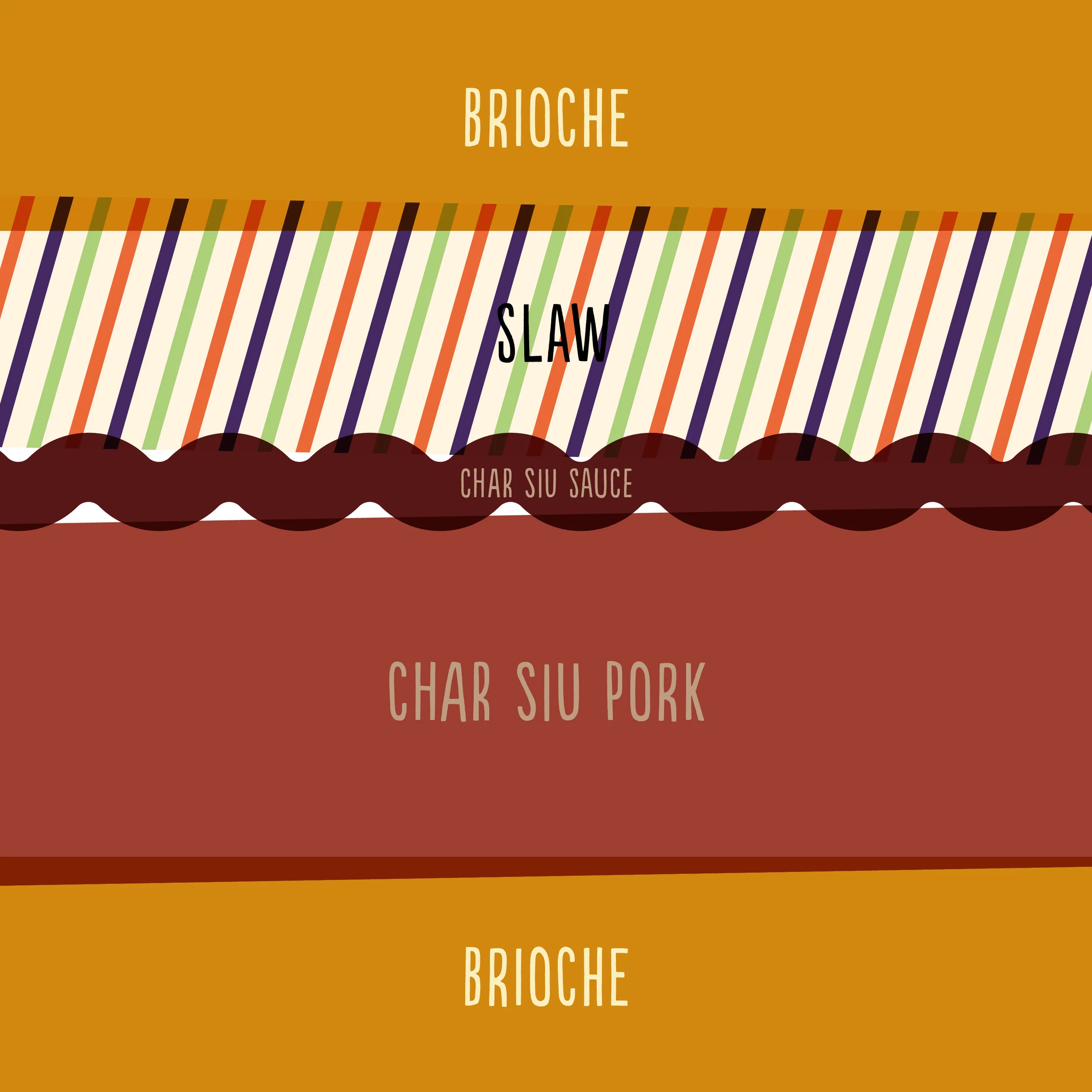 Char siu pork and slaw