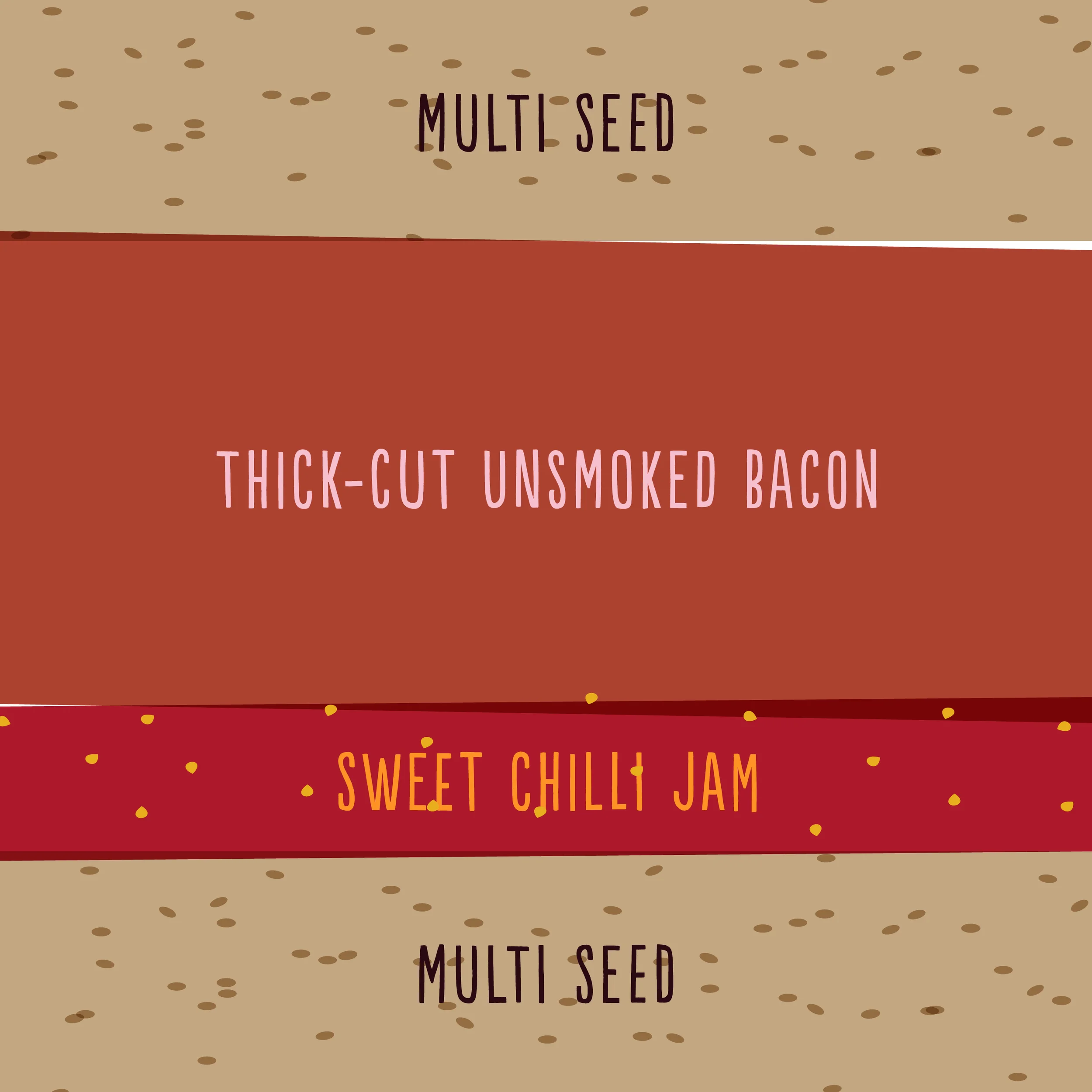 Crispy bacon with sweet chilli jam