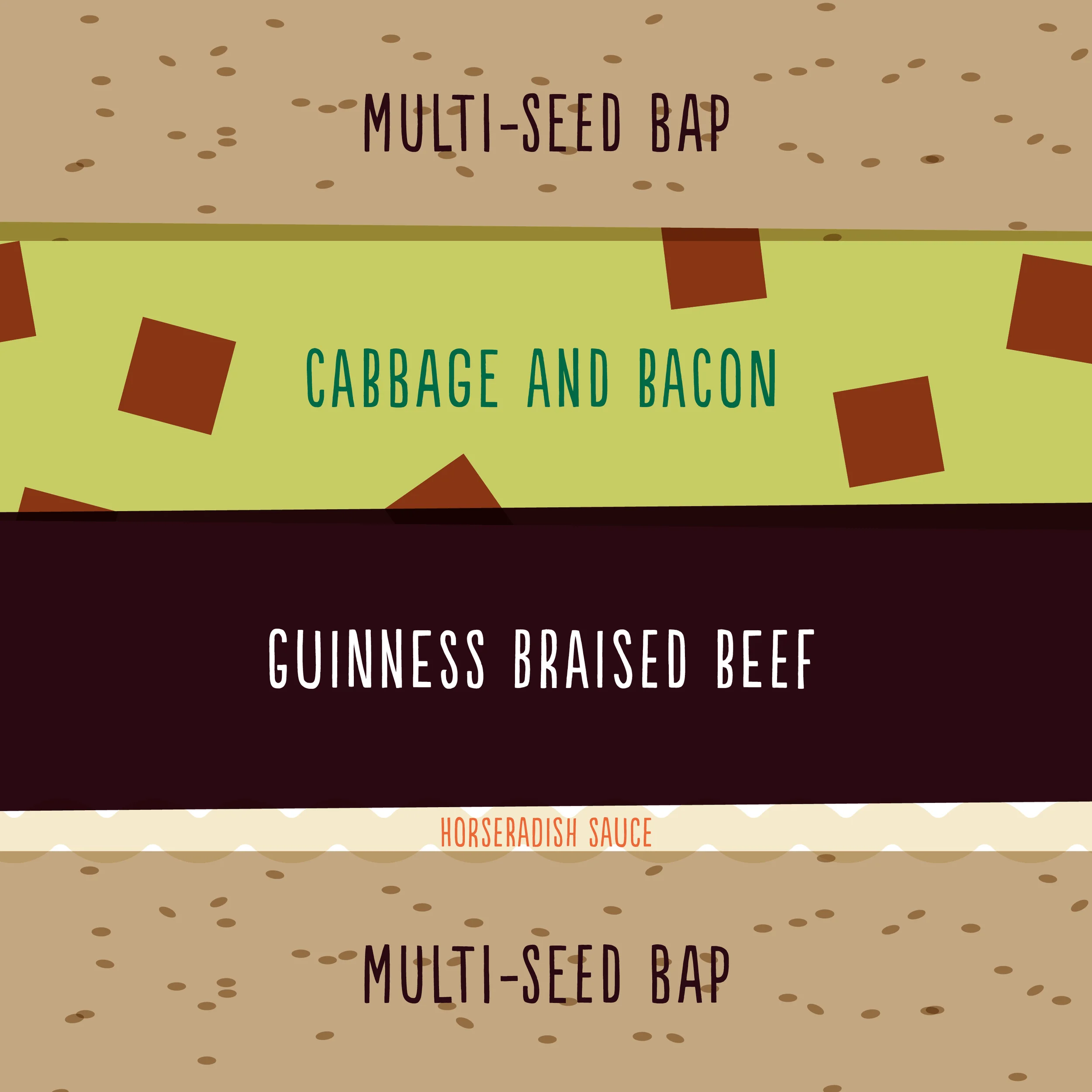 Guinness braised beef with cabbage and bacon