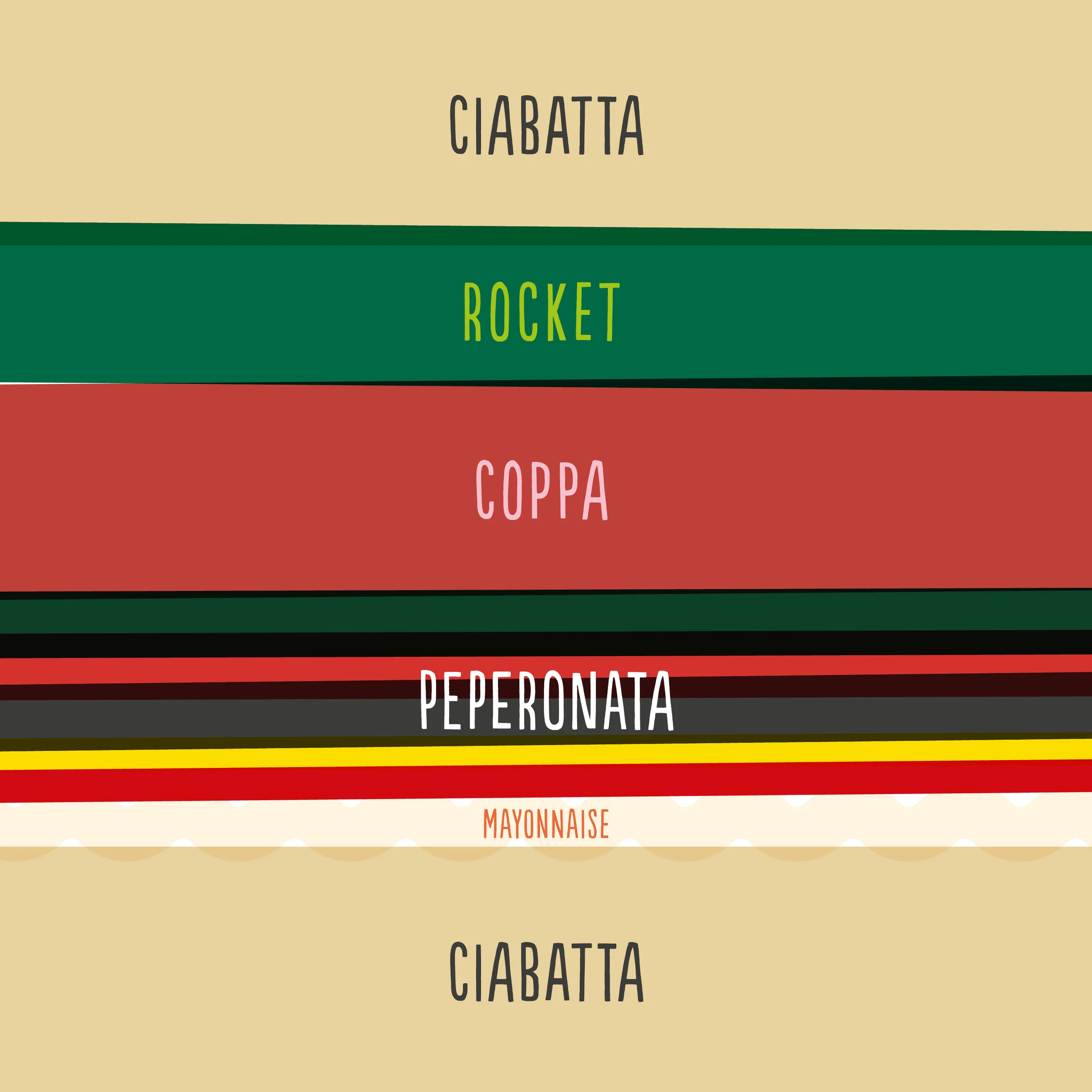 Peperonata & coppa panino