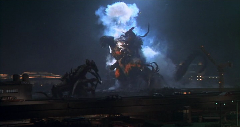 Stage two Destroyahs gaining up on the King.
