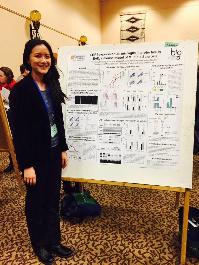 Tzu-Ying representing the lab!