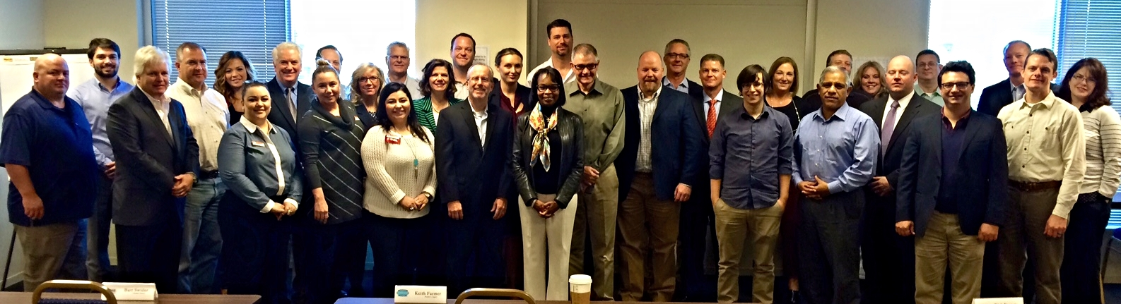 Tom with San Antonio Mayor Ivy Taylor and some of the Vistage members he works with in his groups.
