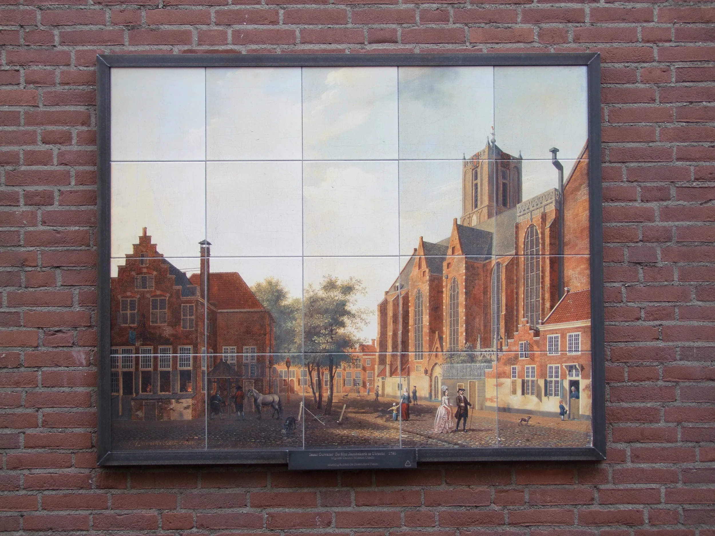 Zicht op de Jacobikerk vanuit de Waterstraat